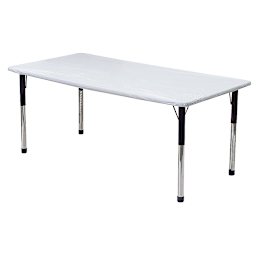 Kwik-Cover Tablecloths - Right angled view of table with Kwik-Cover Tablecloth attached