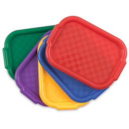 Richeson Multicolor Art Trays - Five Trays shown in fan
