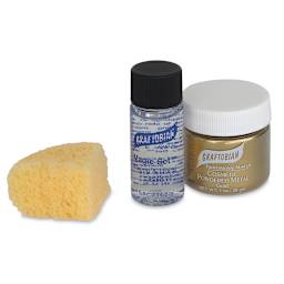 Cosmetic Powdered Metal Kits - Components of Gold Kit shown