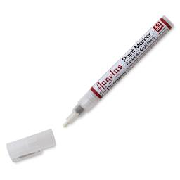 Angelus Empty Paint Markers - Single 3 mm Marker shown uncapped and at an angle