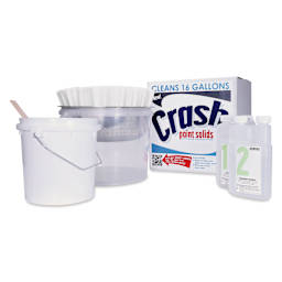 Golden Crash Paint Solids Waste Water Cleaning System - kit contents with box