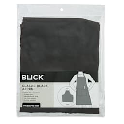 Blick Classic Black Apron - 31” L x 27” W front of package
