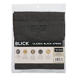 Blick Classic Black Apron with Logo back of package