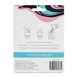 American Crafts Color Pour Resin Syringes - Pkg of 3 (back of package)