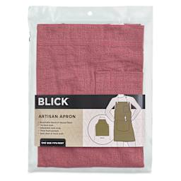 Blick Artisan Apron - Brick Red front of package