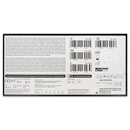 Montana Nitrile Gloves - Large, Pkg of 100 Pairs. back of the packaging