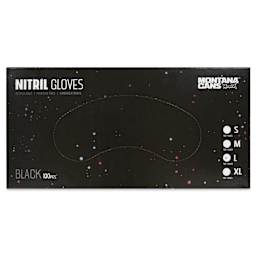 Montana Nitrile Gloves - Large, Pkg of 100 Pairs, front of the packaging