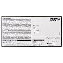 Montana Nitrile Gloves - X-Large, Pkg of 100 Pairs, back of the packaging