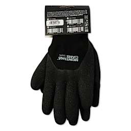 Montana Winter Gloves - Small, back of the packaging showing left glove attached