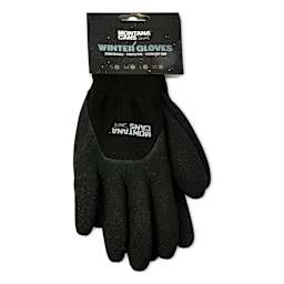 Montana Winter Gloves - Small, front of the packaging showing left glove attached