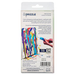 FolkArt Drizzle Paint Blasters Tools - Set of 2, back of the packaging