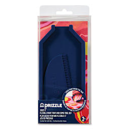 FolkArt Drizzle Flexible Paint Tray and Comb Tools - Set of 2, front of the packaging