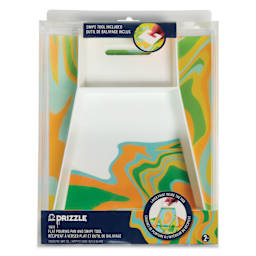 FolkArt Drizzle Flat Pan and Swipe Tools - Set of 2, front of the packaging