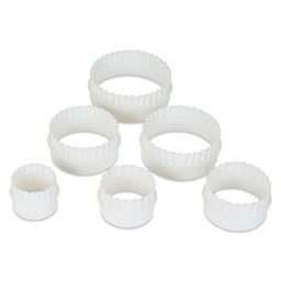 FolkArt Drizzle Circle Open Pour Cups - Set of 6, contents laid out