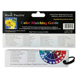 Magic Palette Color Matching Guide - 36 Colors, back of the packaging