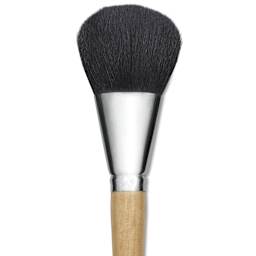 Utrecht Colossal Black Goat Hair Oval Brush, close-up