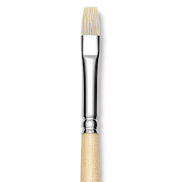 Utrecht Rhenish Pure Hog Bristle Brush - Bright, Size 3, Long Handle