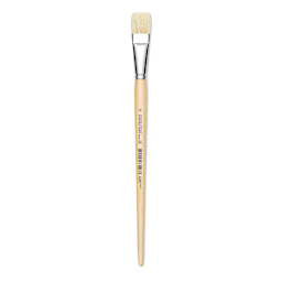 Utrecht Rhenish Pure Hog Bristle Brush - Bright, Size 12, Long Handle