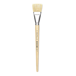 Utrecht Rhenish Pure Hog Bristle Brush - Bright, Size 18, Long Handle