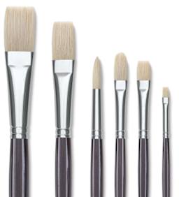 Utrecht Natural Chungking Pure Bristle Brushes Close-up