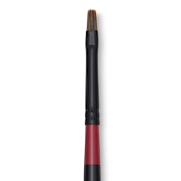 Utrecht Manglon Synthetic Brush - Bright, Size 2, Long Handle close-up