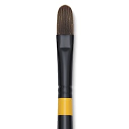 Utrecht Manglon Synthetic Brush - Filbert, Size 14, Long Handle close-up