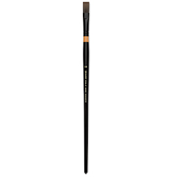 Utrecht Manglon Synthetic Brush-Flat, Size 14, Long Handle