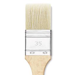 Utrecht Rhenish Pure Hog Bristle Brush - Extra Large Flat, Size 1-1/2", Long Handle