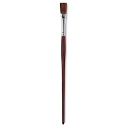 Utrecht Tuscan Synthetic Flat - Size 6, Long Handle
