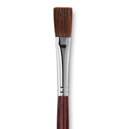 Utrecht Tuscan Synthetic Flat - Size 6, Long Handle