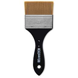 Utrecht Synthetic Varnish Brush - 3" brush shown upright