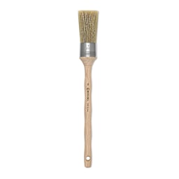 Escoda Natural Bristle Brushes - Round Square, Size 8, Long Handle