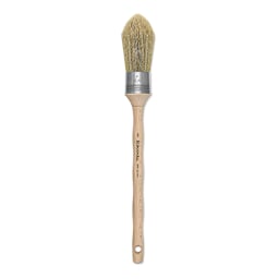 Escoda Natural Bristle Brushes - Round Oval, Size 8, Long Handle