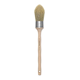 Escoda Natural Bristle Brushes - Round Oval, Size 10, Long Handle