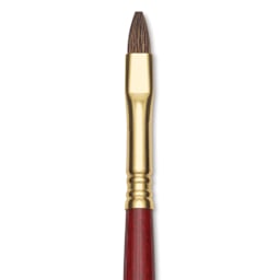 Blick Master Synthetic Kolinsky Brush - Short Handle, Bright, Size 8, close-up
