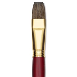 Blick Master Synthetic Kolinsky Brush - Short Handle, Bright, Size 20, close-up