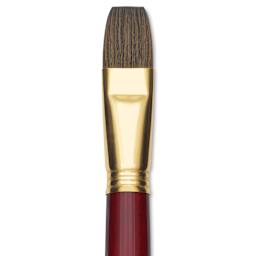 Blick Master Synthetic Kolinsky Brush - Short Handle, Bright, Size 22, close-up