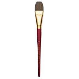 Blick Master Synthetic Kolinsky Brush - Short Handle, Flat Wash, Size 1"