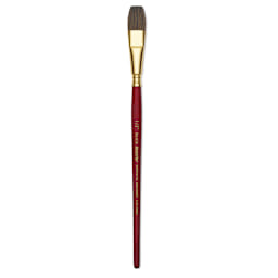 Blick Master Synthetic Kolinsky Brush - Short Handle, Flat Wash, Size 1/2"