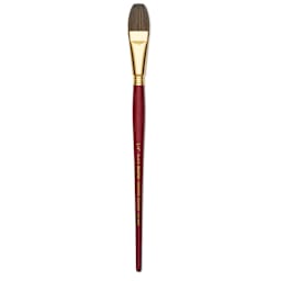 Blick Master Synthetic Kolinsky Brush - Short Handle, Flat Wash, Size 3/4"