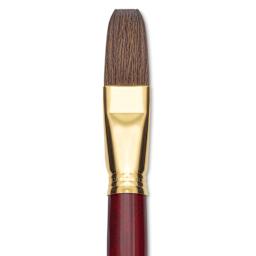Blick Master Synthetic Kolinsky Brush - Long Handle, Flat, Size 24