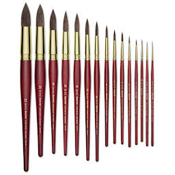 Blick Master Synthetic Kolinsky Brushes, Round brushes