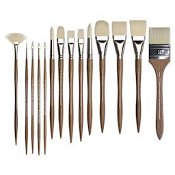 Winsor & Newton Artists' Oil Synthetic Hog Brushes (full length)