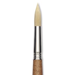 Escoda Futura Synthetic Bristle Brush - Series 5400, Round, Size 16, Long Handle, close-up