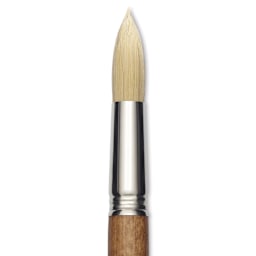 Escoda Futura Synthetic Bristle Brush - Series 5400, Round, Size 22, Long Handle, close-up