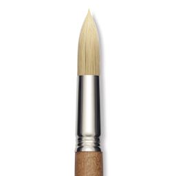 Escoda Futura Synthetic Bristle Brush - Series 5400, Round, Size 24, Long Handle, close-up