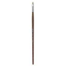 Escoda Futura Synthetic Bristle Brush - Series 5410, Short Filbert, Size 8, Long Handle