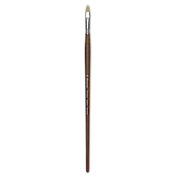 Escoda Futura Synthetic Bristle Brush - Series 5410, Short Filbert, Size 10, Long Handle