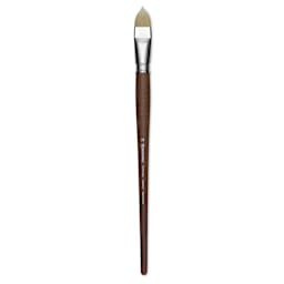 Escoda Futura Synthetic Bristle Brush - Series 5410, Short Filbert, Size 20, Long Handle