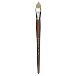 Escoda Futura Synthetic Bristle Brush - Series 5410, Short Filbert, Size 24, Long Handle